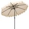 Costway 9 FT Patio Umbrella 2-Tier Market Table Umbrella with Sun-Protective Canopy Beige/Navy/Gray/Brown/Turquoise
